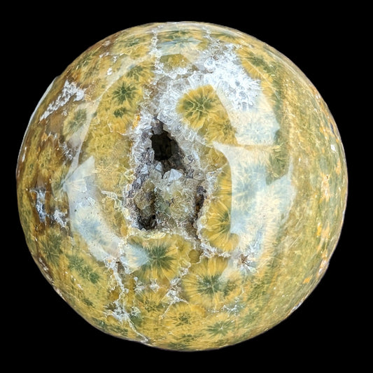 Ocean Jasper hole sphere 70mm 480g Rocks and Things Store