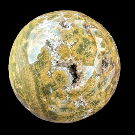 Ocean Jasper hole sphere 70mm 480g Rocks and Things Store
