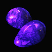 Ocean Moss Agate 2/3 polished stones 20-25g in UV light - Rocks and Things Store