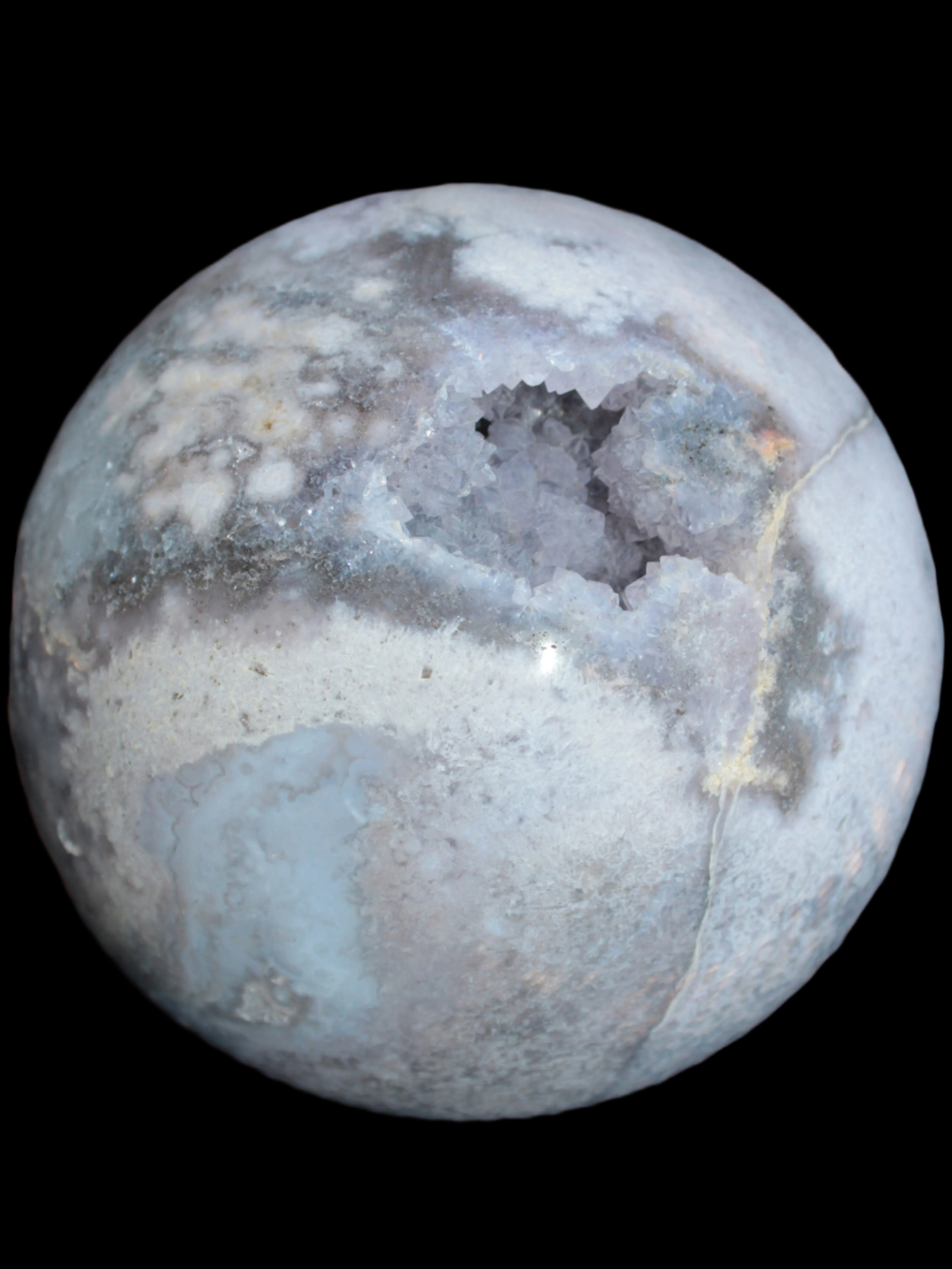 Ocean Moss Agate sphere 126mm 2783g - Rocks and Things Store