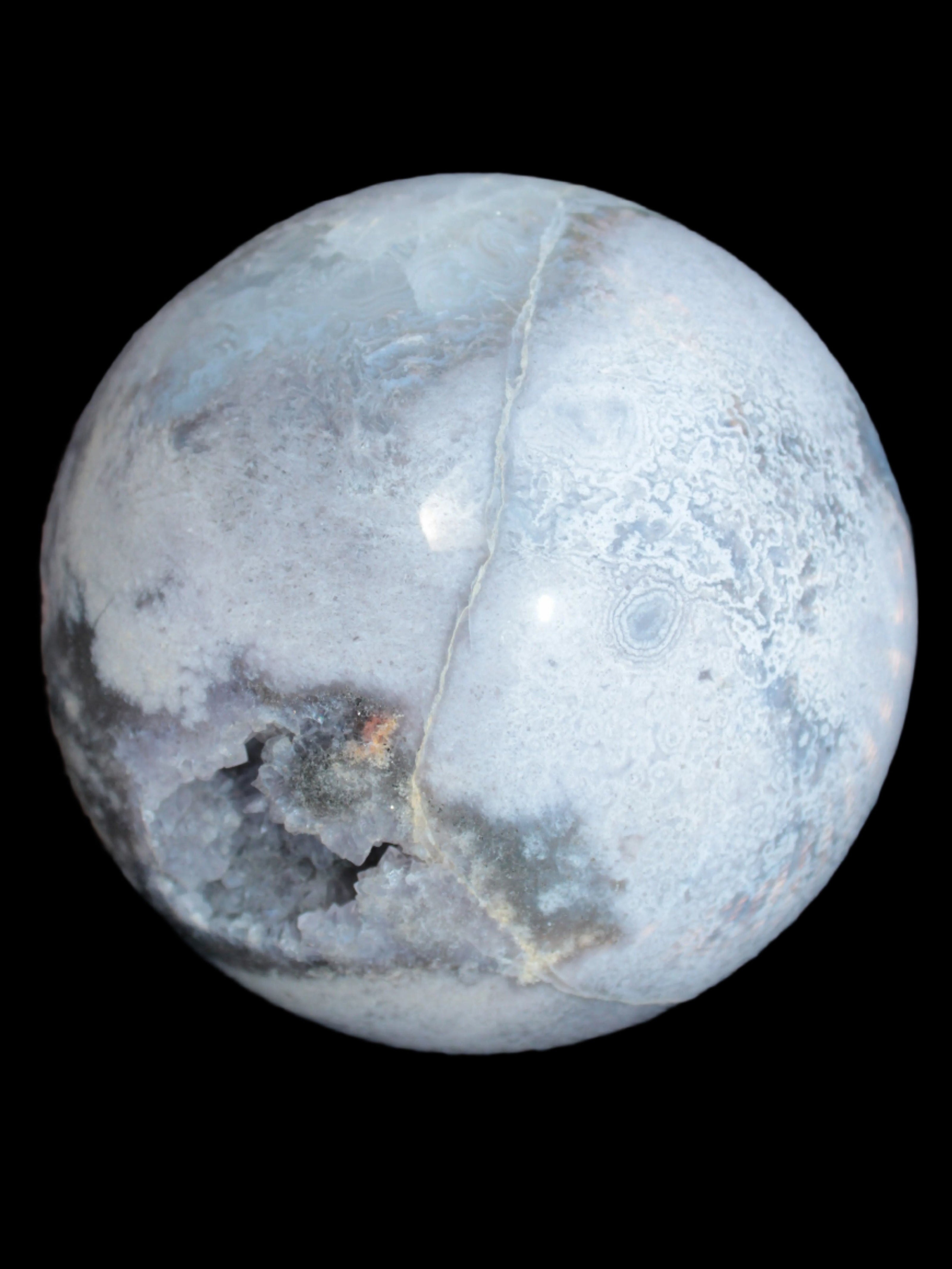 Ocean Moss Agate sphere 126mm 2783g - Rocks and Things Store