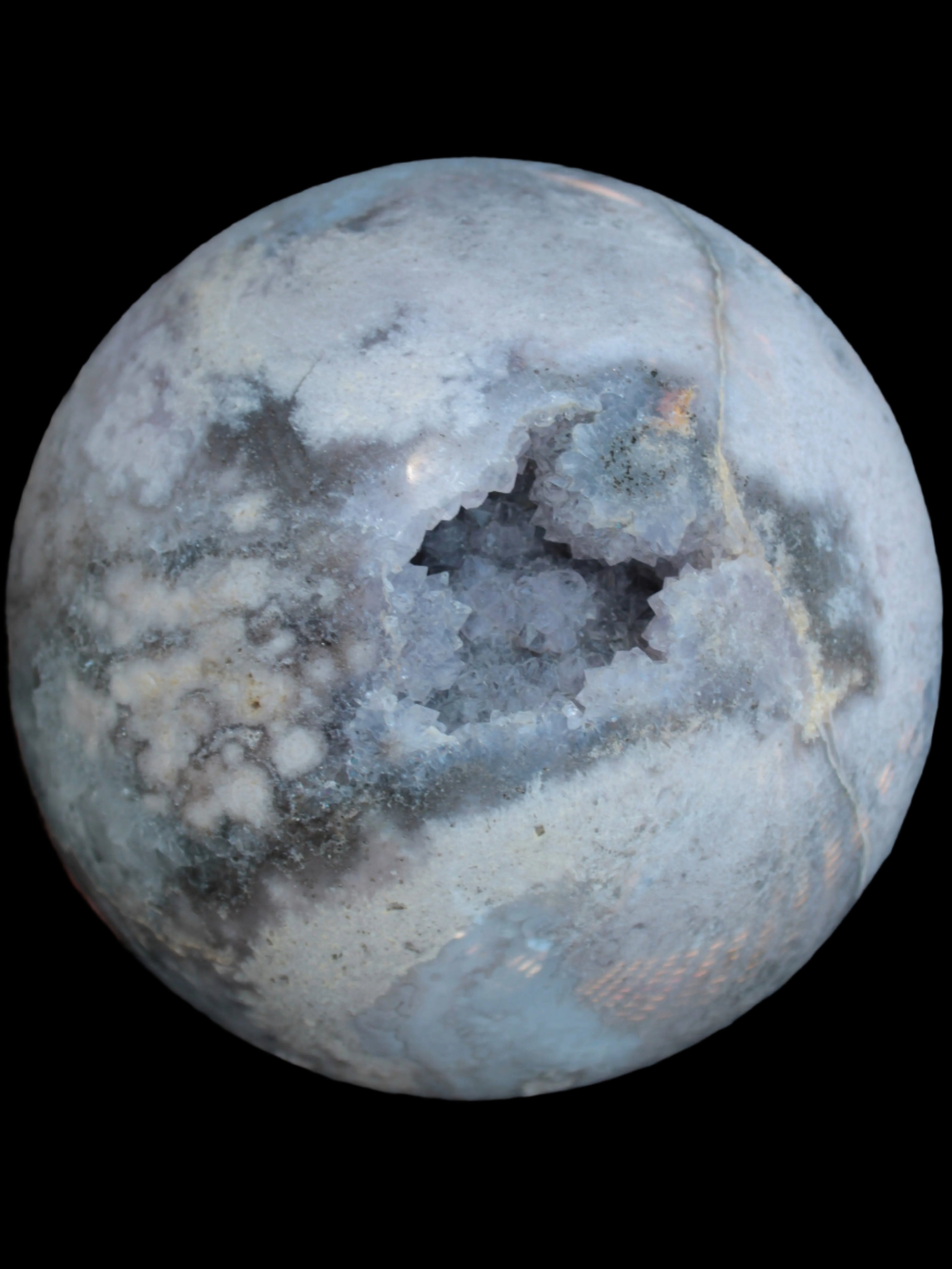 Ocean Moss Agate sphere 126mm 2783g - Rocks and Things Store