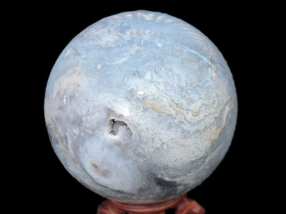 Ocean Moss Agate sphere 126mm 2783g Rocks and Things