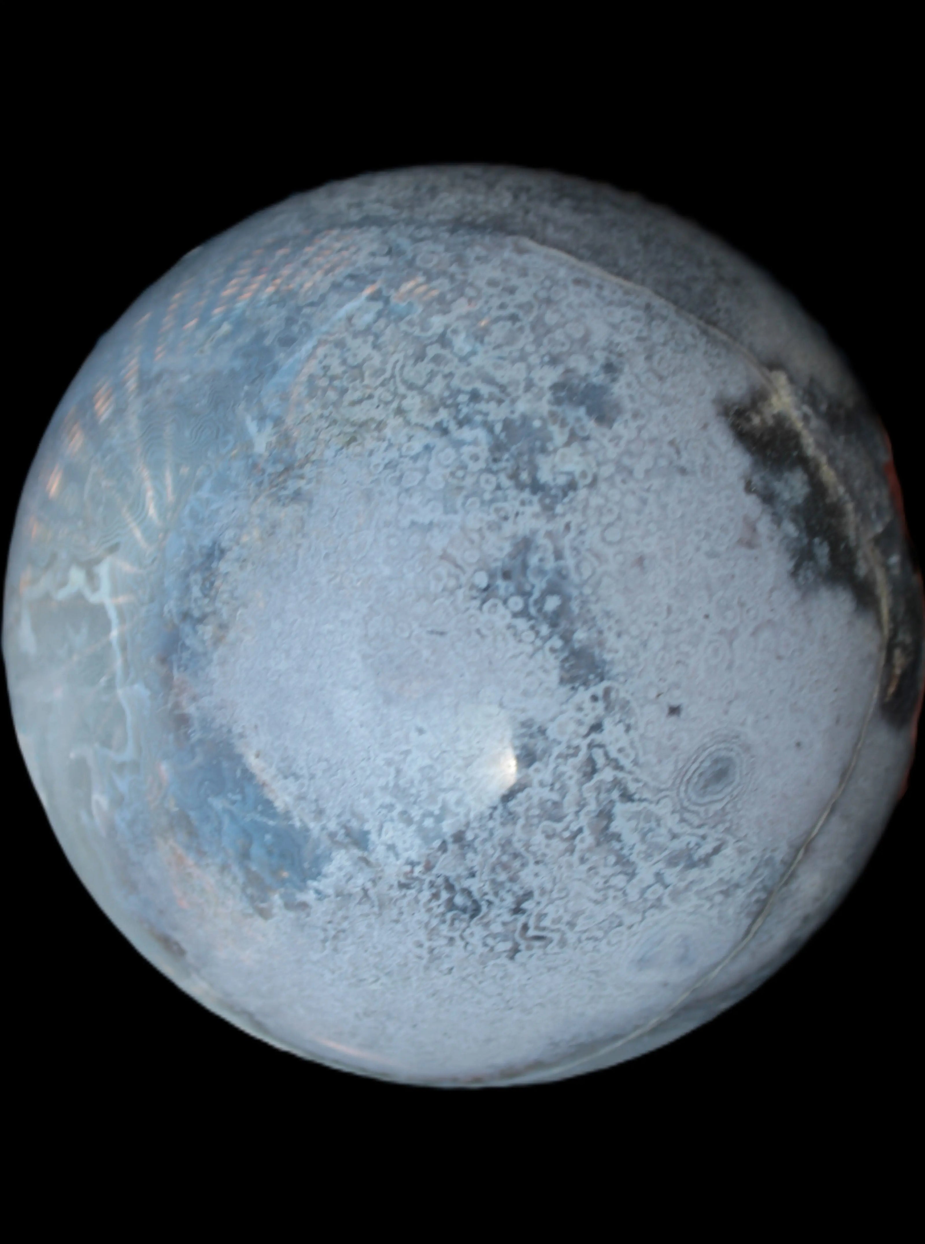 Ocean Moss Agate sphere 126mm 2783g - Rocks and Things Store