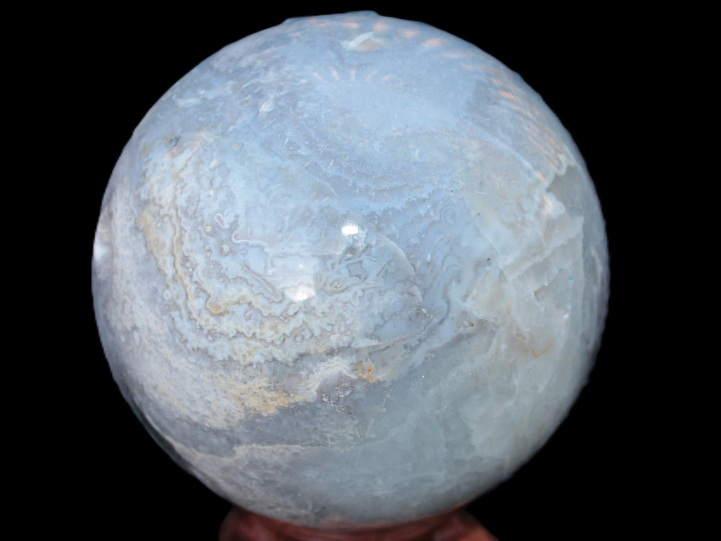 Ocean Moss Agate sphere 126mm 2783g Rocks and Things