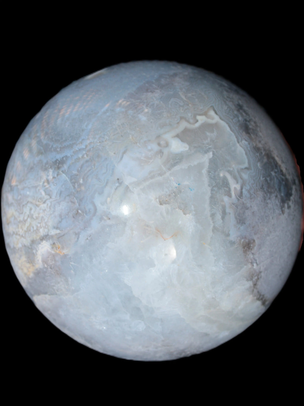 Ocean Moss Agate sphere 126mm 2783g - Rocks and Things Store