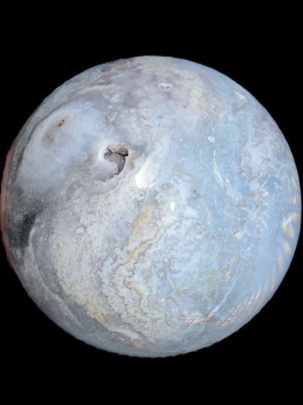 Ocean Moss Agate sphere 126mm 2783g - Rocks and Things Store