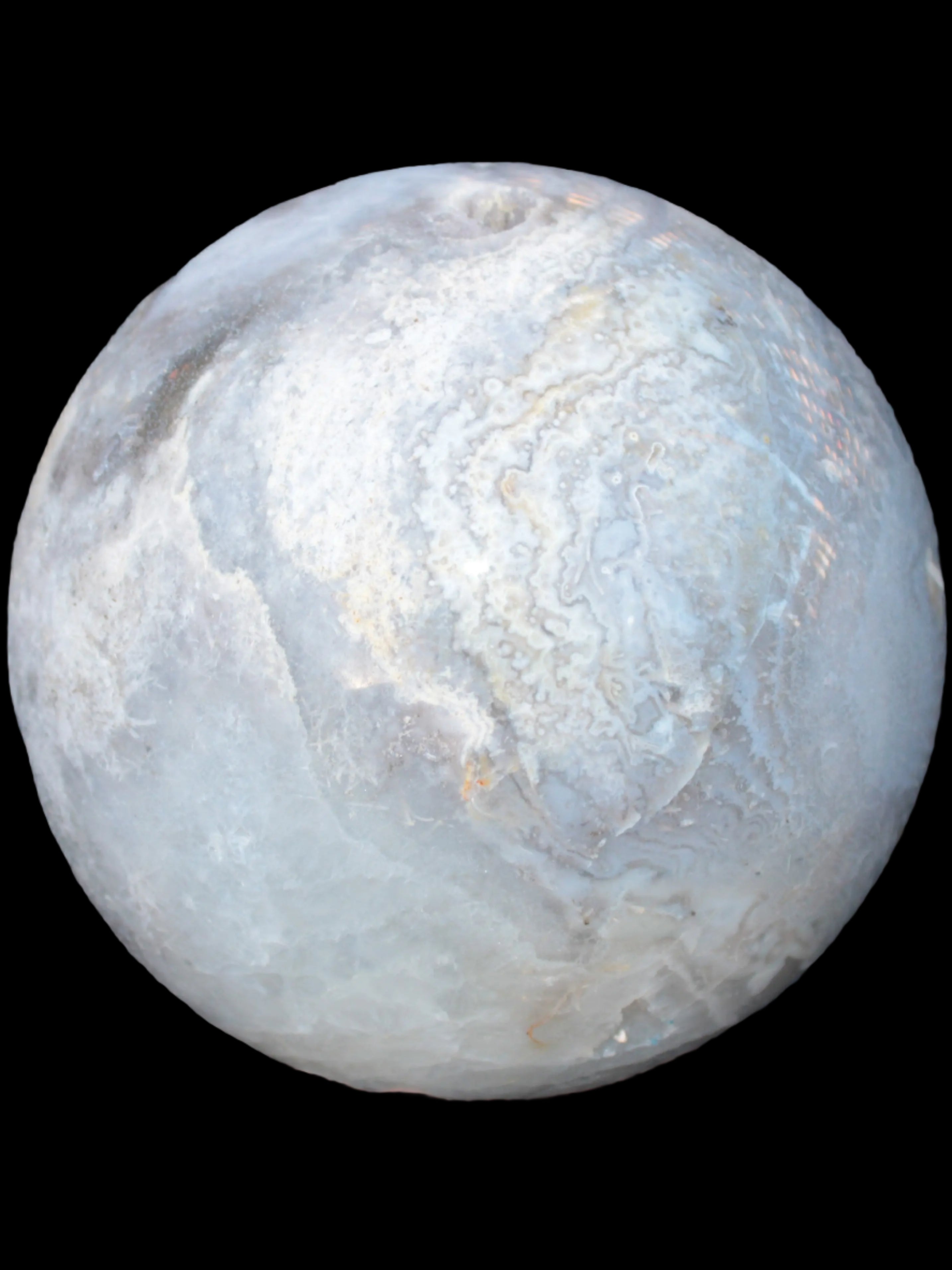Ocean Moss Agate sphere 126mm 2783g - Rocks and Things Store
