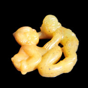Old chinese hand-carved orange Jade erotic statue 41g Rocks and Things