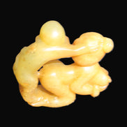 Old chinese hand-carved orange Jade erotic statue 41g Rocks and Things