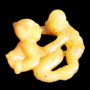 Old chinese hand-carved orange Jade erotic statue 41g Rocks and Things