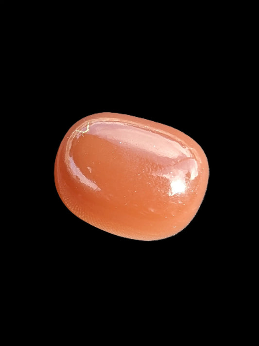 Orange toffee Calcite polished stone 7-8g Rocks and Things