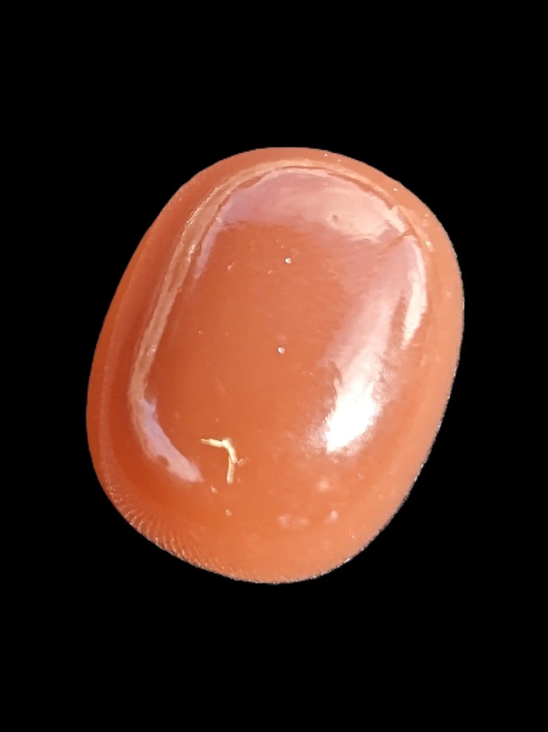 Orange toffee Calcite polished stone 7-8g Rocks and Things