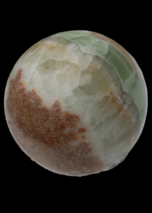 Orange, Lime & Lemon Fluorite sphere 648g Rocks and Things