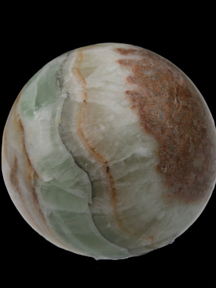 Orange, Lime & Lemon Fluorite sphere 648g Rocks and Things