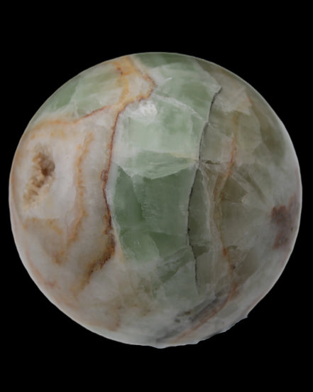 Orange, Lime & Lemon Fluorite sphere 648g Rocks and Things