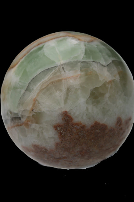 Orange, Lime & Lemon Fluorite sphere 648g Rocks and Things