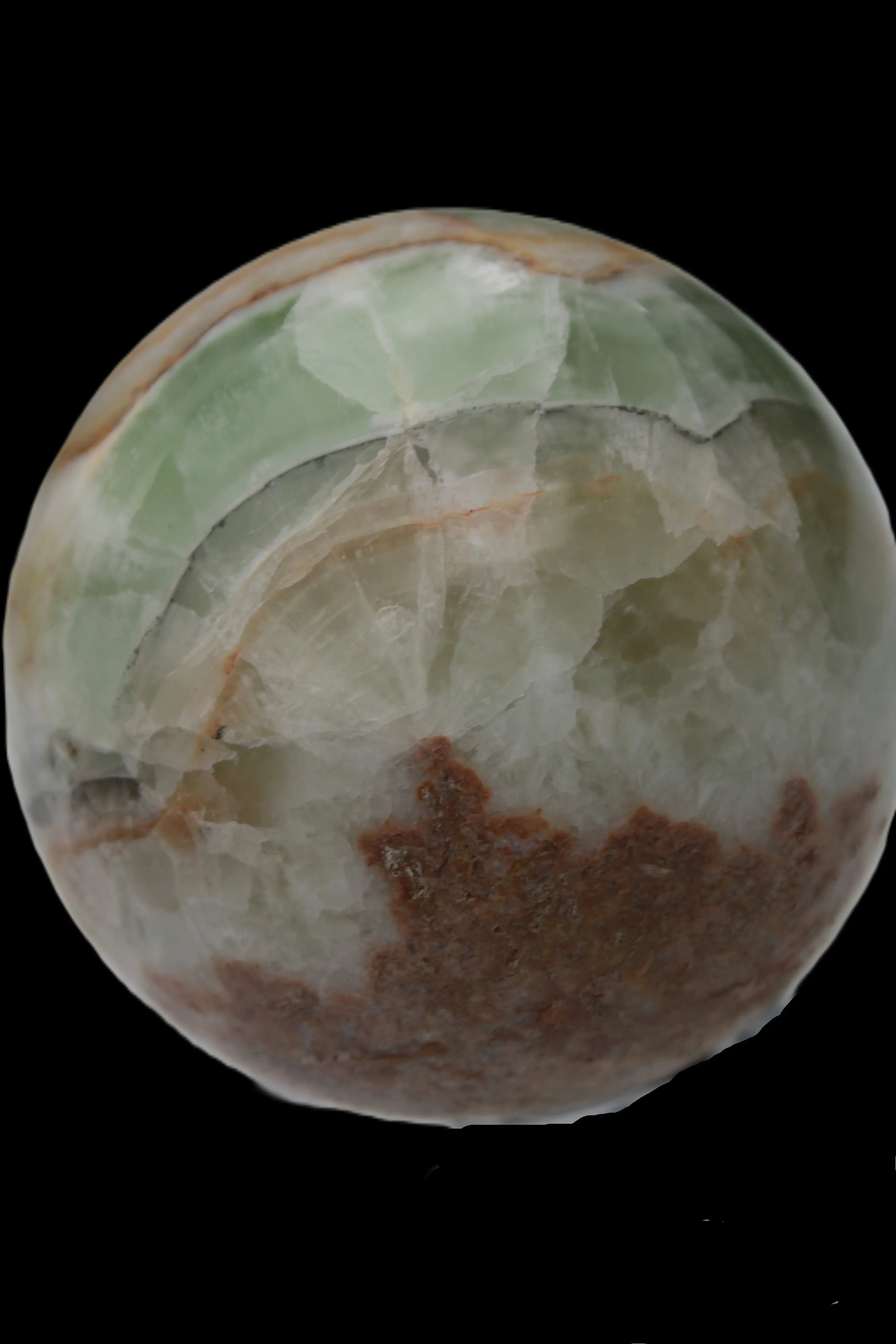 Orange, Lime & Lemon Fluorite sphere 648g Rocks and Things