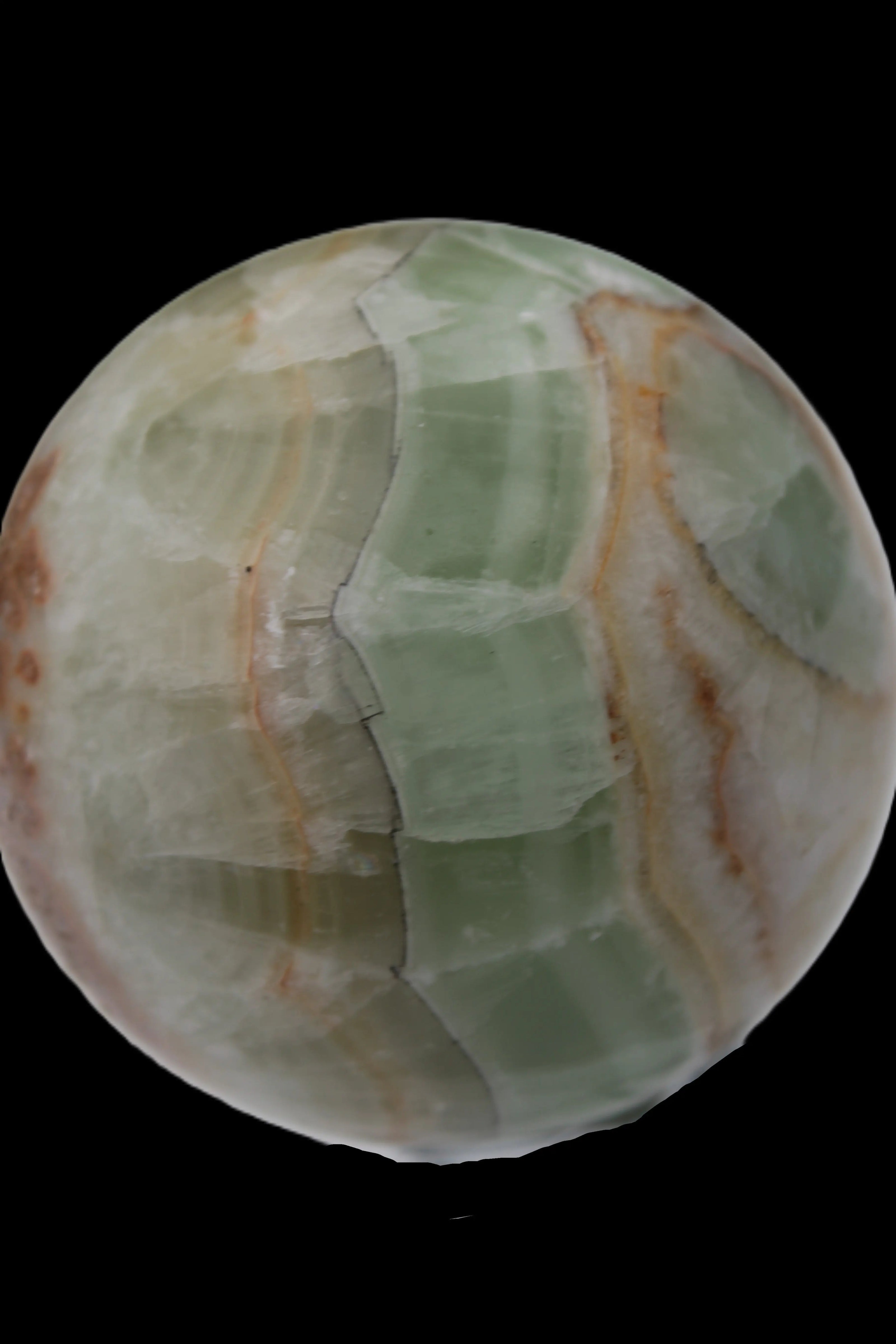Orange, Lime & Lemon Fluorite sphere 648g Rocks and Things