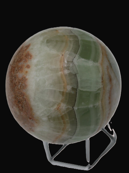 Orange, Lime & Lemon Fluorite sphere 648g Rocks and Things