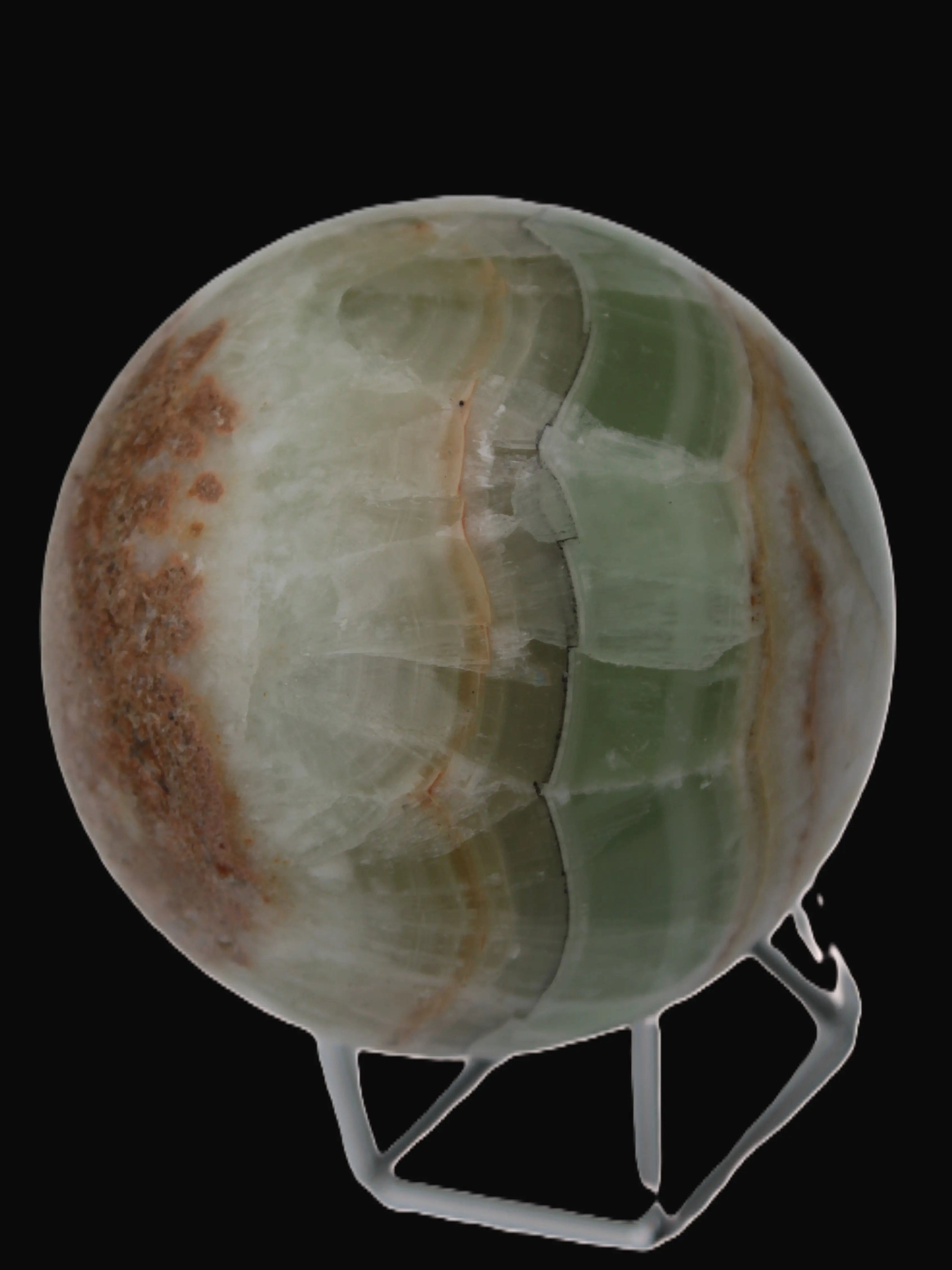 Orange, Lime & Lemon Fluorite sphere 648g Rocks and Things