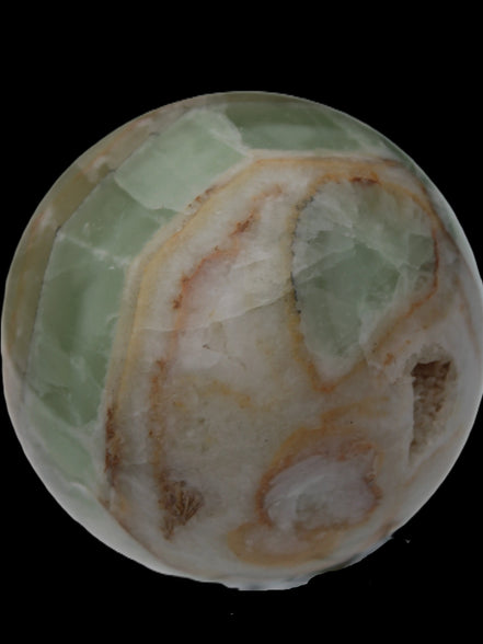 Orange, Lime & Lemon Fluorite sphere 648g Rocks and Things