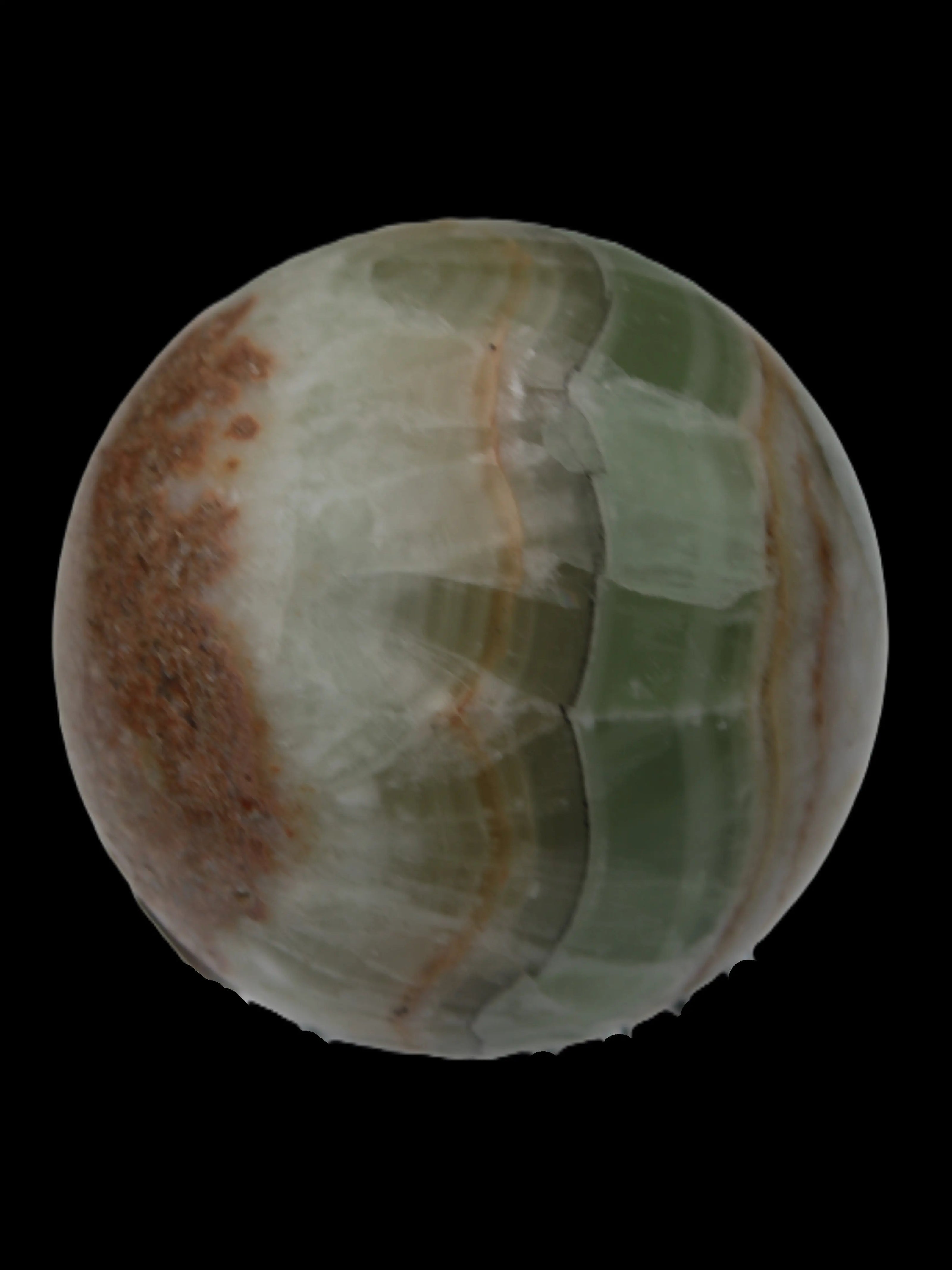 Orange, Lime & Lemon Fluorite sphere 648g Rocks and Things
