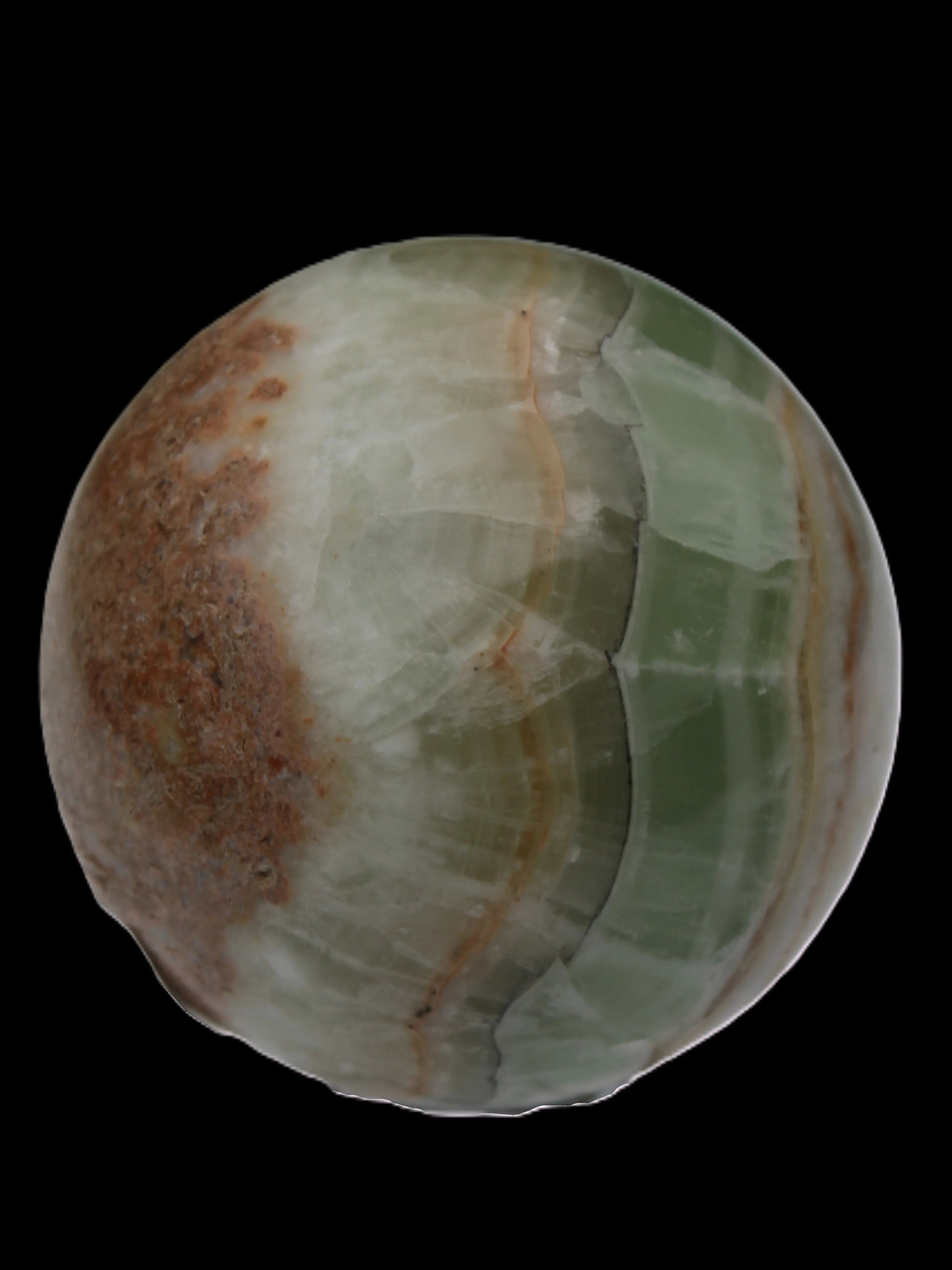 Orange, Lime & Lemon Fluorite sphere 648g Rocks and Things