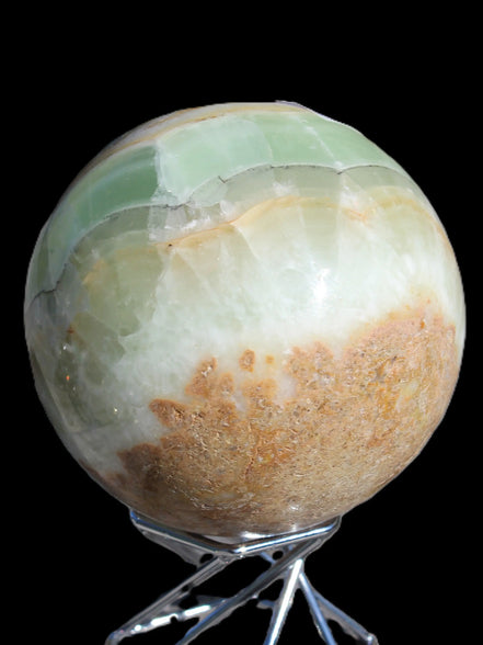 Orange, Lime & Lemon Fluorite sphere 648g Rocks and Things