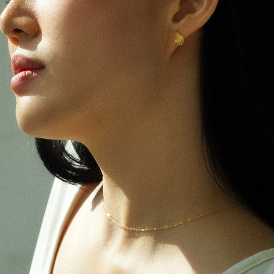 Easy Chain Necklace in sunlight - Rocks and Things Store