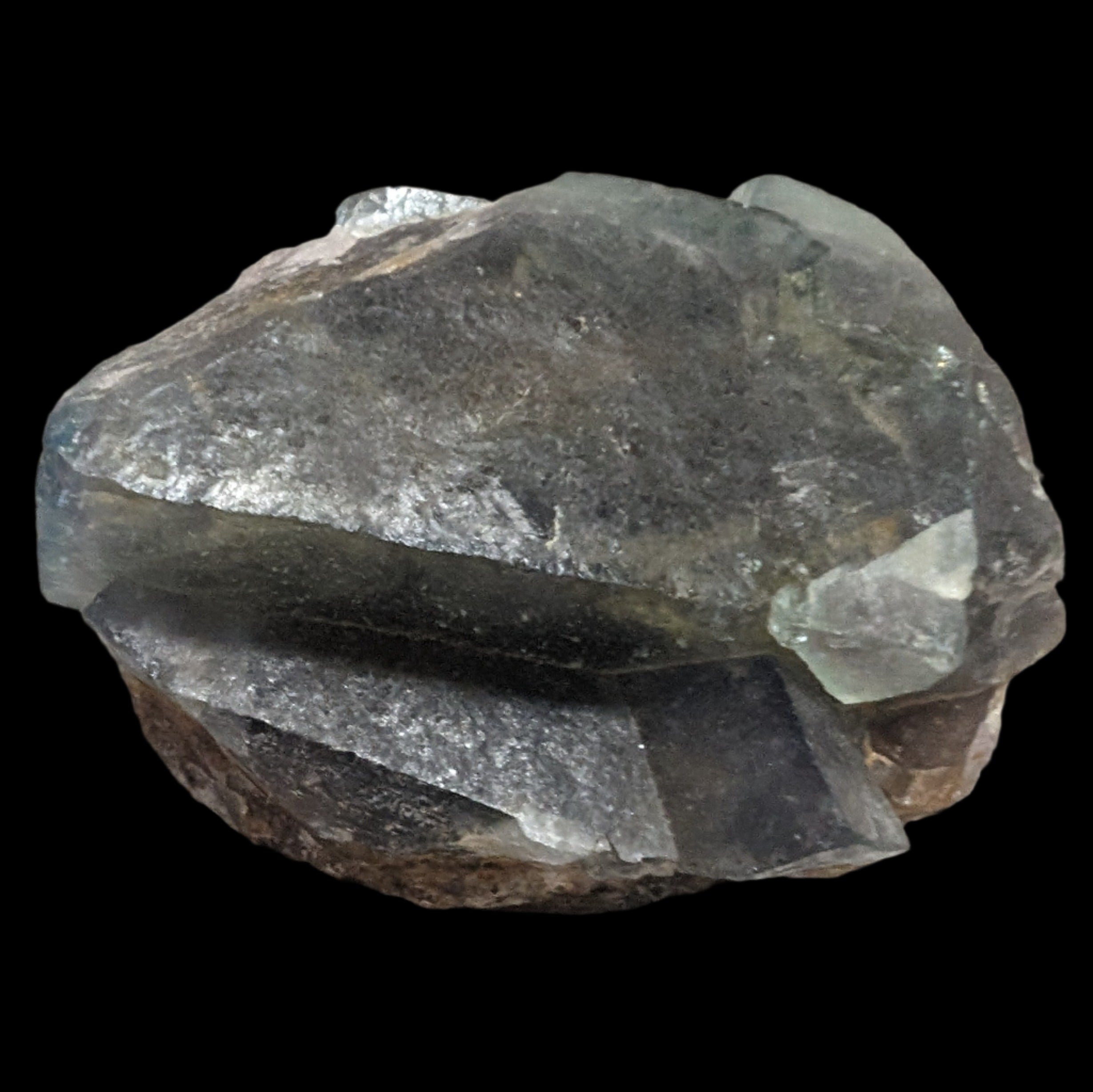 Fluorite cubic cluster UV reactive 328g in LED light -  Rocks and Things Store