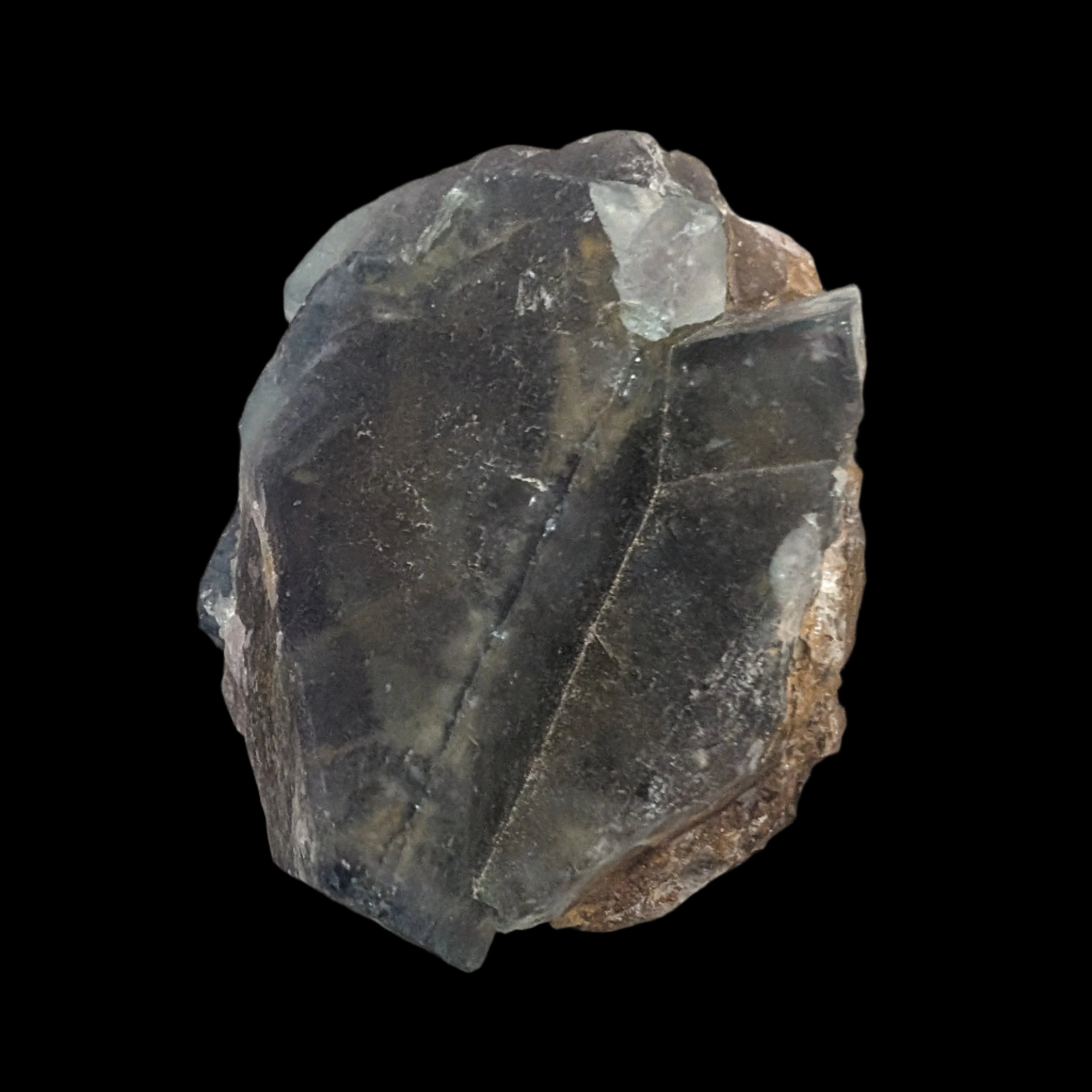 Fluorite cubic cluster UV reactive 328g in LED light -  Rocks and Things Store