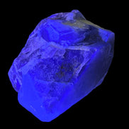 Fluorite cubic cluster UV reactive 328g in UV light -  Rocks and Things Store