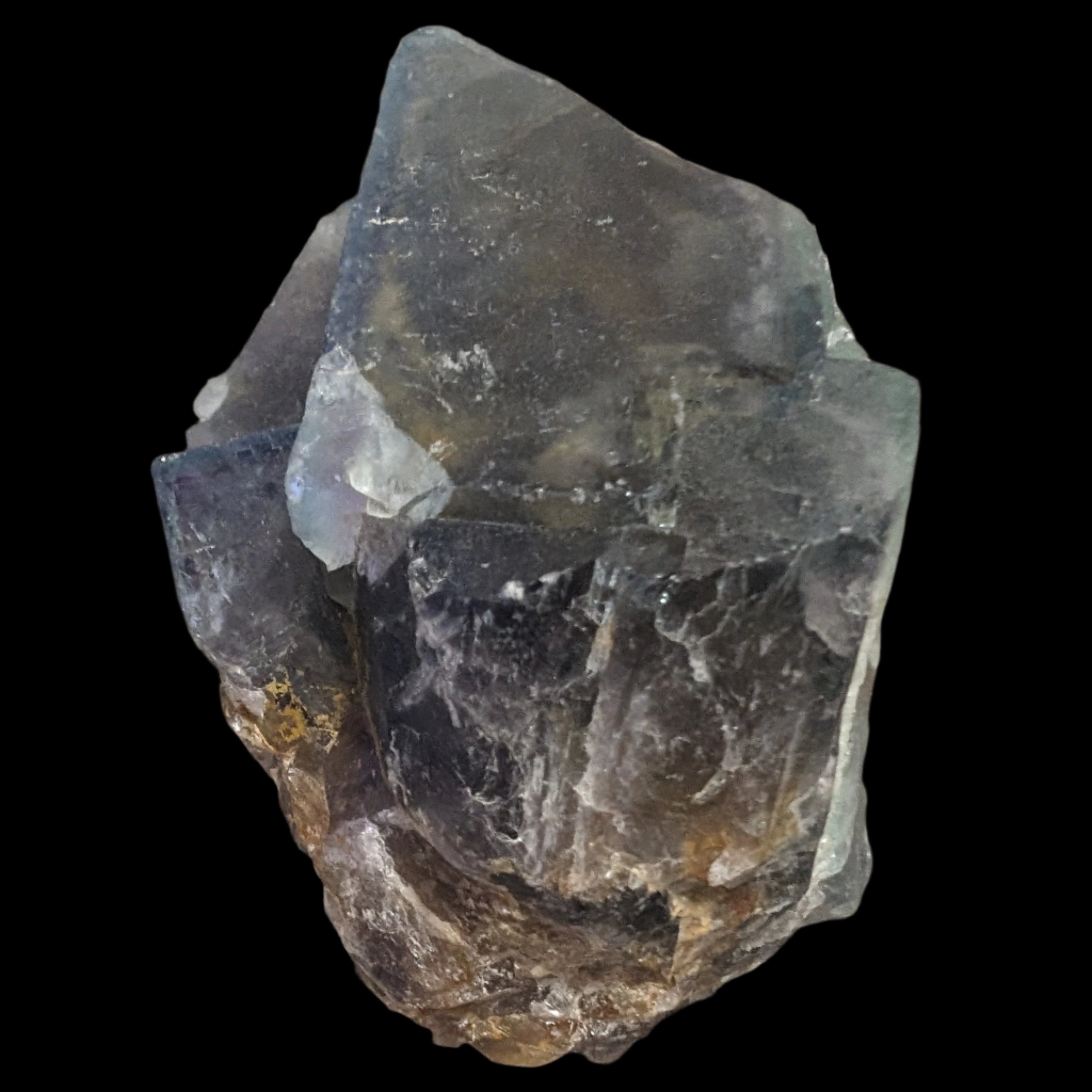 Fluorite cubic cluster UV reactive 328g in LED light -  Rocks and Things Store