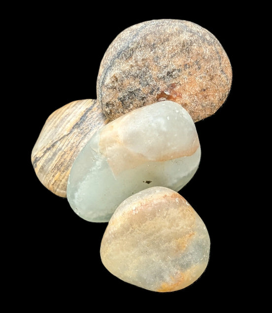 Pelllucid Caribbean Calcite Aragonite polished stones 14-18g Rocks and Things