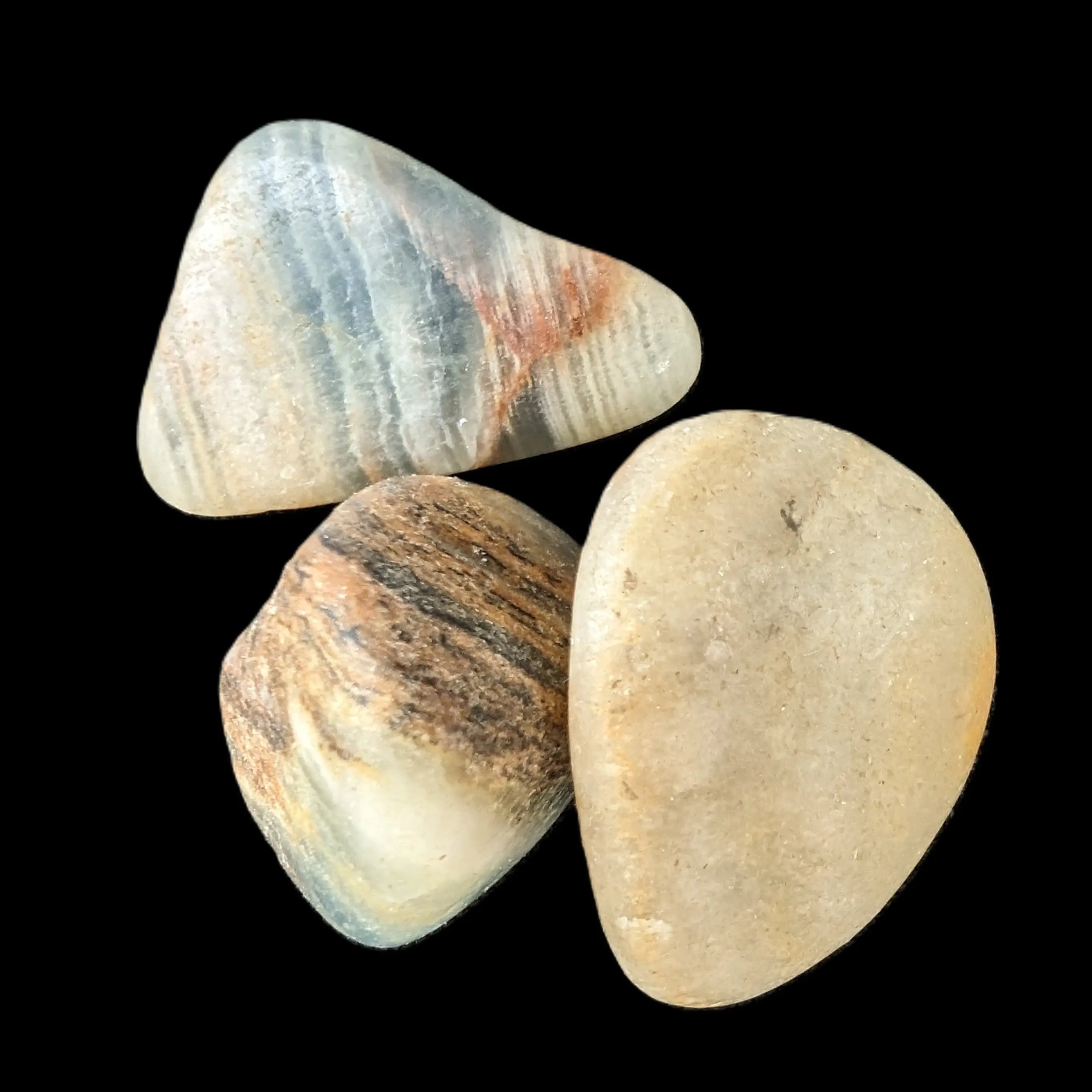 Pelllucid Caribbean Calcite Aragonite polished stones 14-18g Rocks and Things