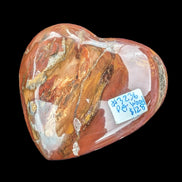Petrified Wood heart 315g in sunlight - Rocks and Things Store