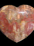 Petrified Wood heart from Madagascar 276g Rocks and Things Store