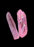 Pink Angel Aura Quartz crystals electroplated with Titanium 6-7g Rocks and Things