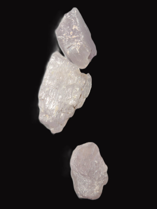 Pink/Lilac Kunzite 3 crystals from Afghanistan 4.0/4.3g Rocks and Things