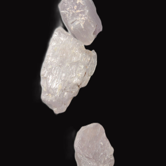 Pink/Lilac Kunzite 3 crystals from Afghanistan 4.0/4.3g Rocks and Things