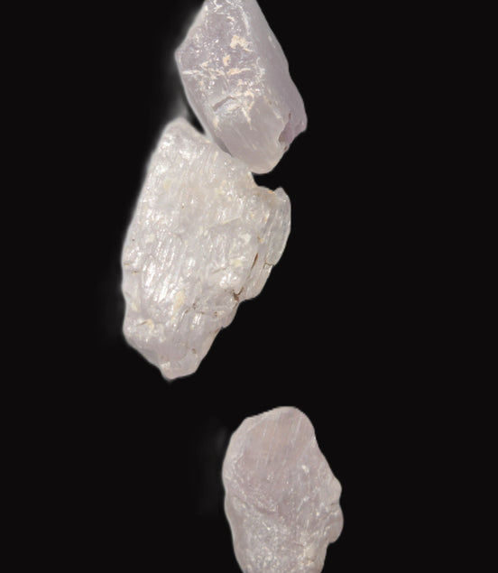 Pink/Lilac Kunzite 3 crystals from Afghanistan 4.0/4.3g Rocks and Things