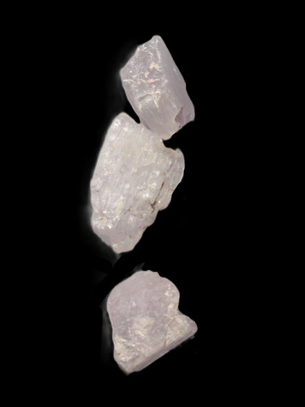 Pink/Lilac Kunzite 3 crystals from Afghanistan 4.0/4.3g Rocks and Things