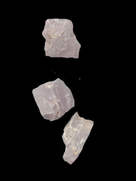 Pink/Lilac Kunzite 3 crystals from Afghanistan 4.0/4.3g Rocks and Things
