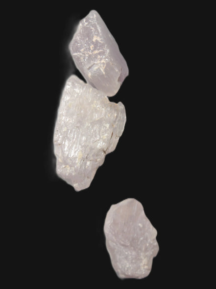 Pink/Lilac Kunzite 3 crystals from Afghanistan 4.0/4.3g Rocks and Things