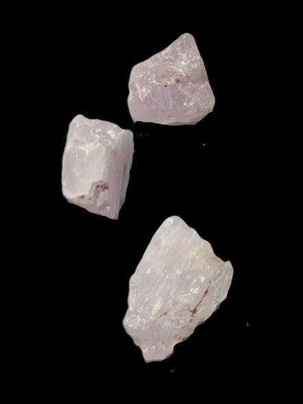 Pink/Lilac Kunzite 3 crystals from Afghanistan 4.0/4.3g Rocks and Things