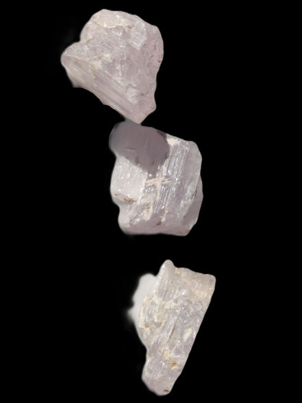 Pink/Lilac Kunzite 3 crystals from Afghanistan 4.0/4.3g Rocks and Things
