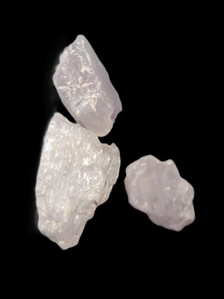 Pink/Lilac Kunzite 3 crystals from Afghanistan 4.0/4.3g Rocks and Things