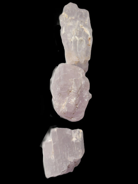 Pink/Lilac Kunzite 3 crystals from Afghanistan 4.0/4.3g Rocks and Things
