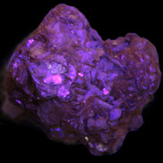 Pink Morganite crystals in Mica matrix from Afghanistan 300.5ct 60.1g in UV light - Rocks and Things Store